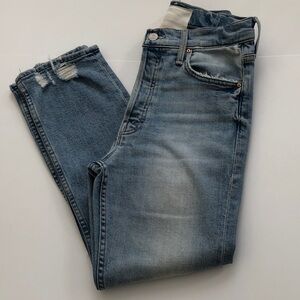 MOTHER the Tomcat Light Blue Straight Leg Jeans